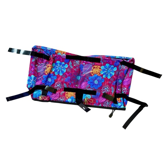 🎁 Floral Storage Bag For Walker/Rolator with Multiple Pockets Zip Closure NWT - Picture 5 of 8